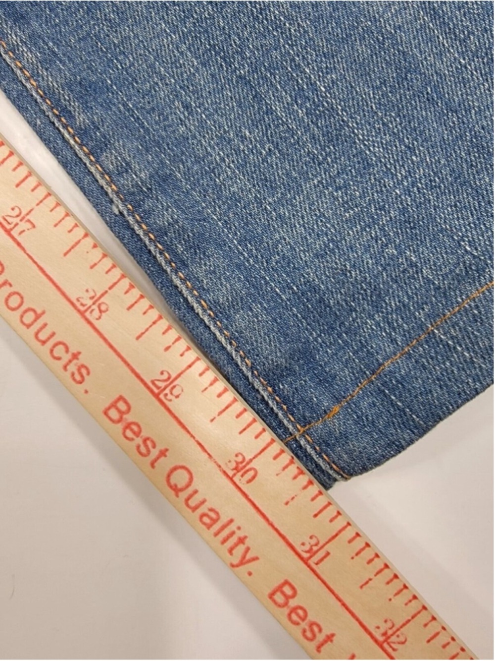 NEW EARNEST SEWN Hefner .01 Bootcut Jeans 27x30 Milk Blue USA Made 2004 NWT Y2K - Picture 12 of 12
